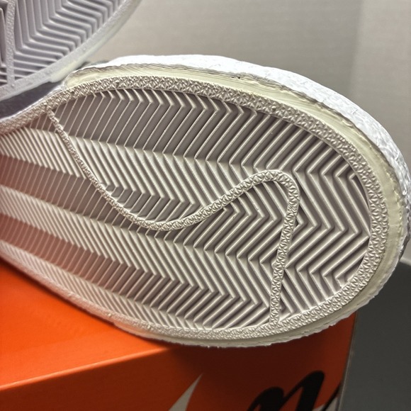 Nike Sacai x Blazer Low White Patent Mens 10 Womens 11.5 - Picture 13 of 16